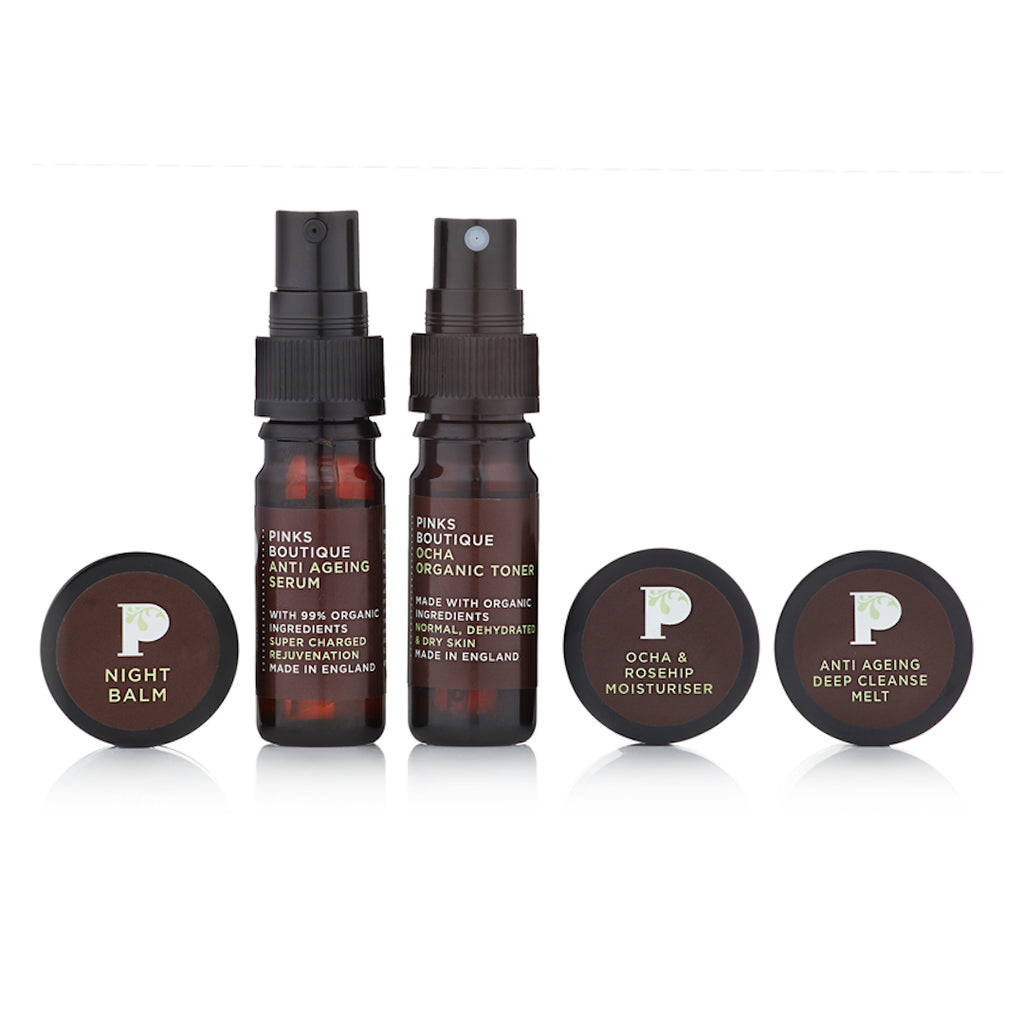 Anti-Ageing Organic Daily Skincare Routine Mini Set