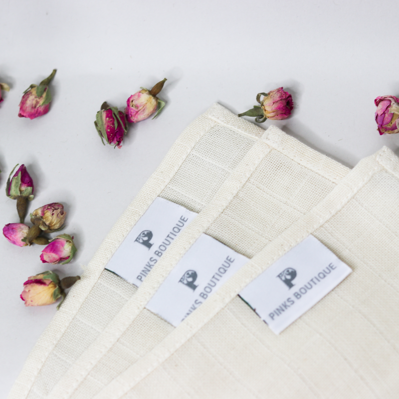 Organic Muslin Face Cloths