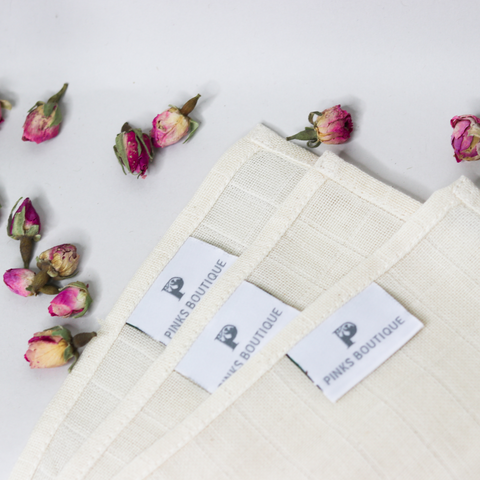 Organic Muslin Face Cloths