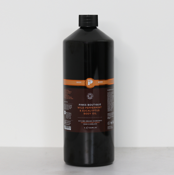 Wild Peppermint & Eucalyptus Body Oil 1 Litre