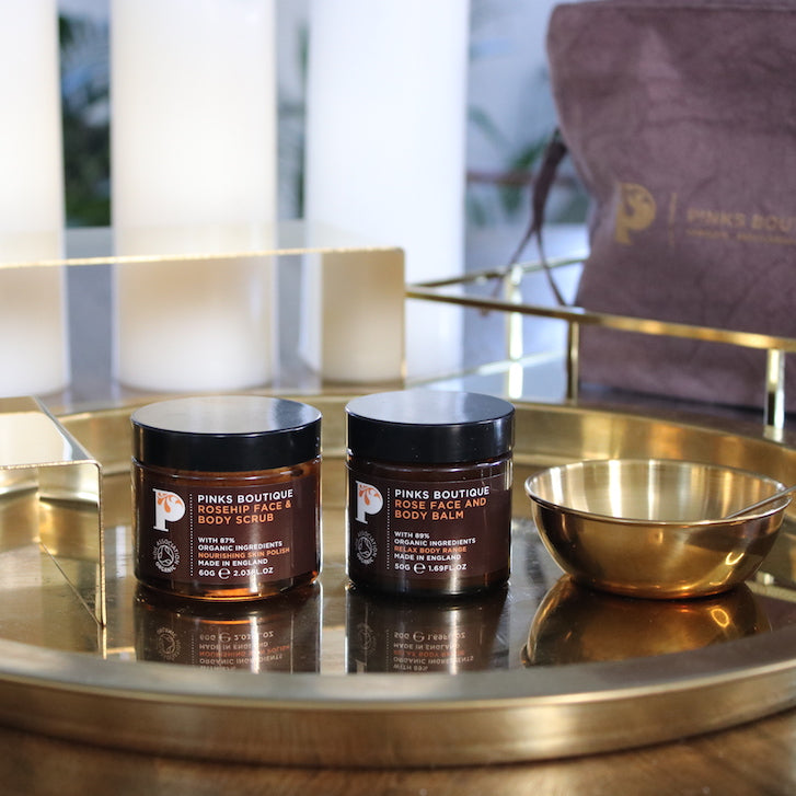ROSIE GLOW DUO - ROSE FACE & BODY BALM & ROSEHIP SCRUB