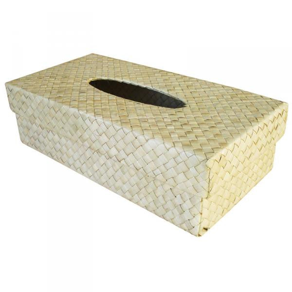 Cream Rattan Tissue Box