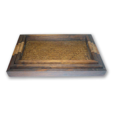 Set of 3 Woven Trays